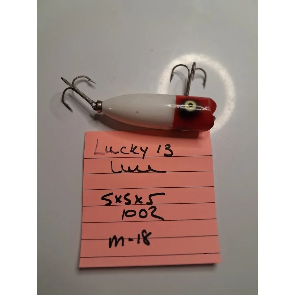 intage Heddon Baby Lucky 13 Fishing Lure 2.5